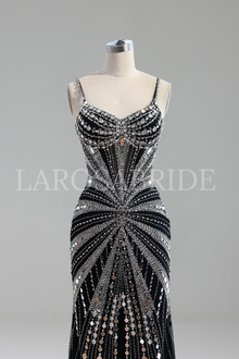 Corset Beaded Mermaid Prom Gown - LAROSABRIDE