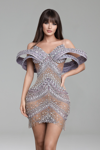 Crystal Sculpted Shoulder Mini-Larosabride