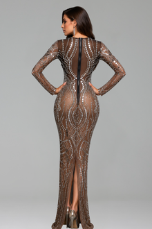 Mirror Crystal Illusion Gown - LAROSABRIDE