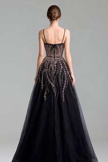 Spaghetti Strap A-Line Gown - LAROSABRIDE