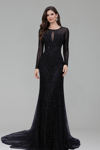 Diamond Mermaid O-Neck Dress - LAROSABRIDE