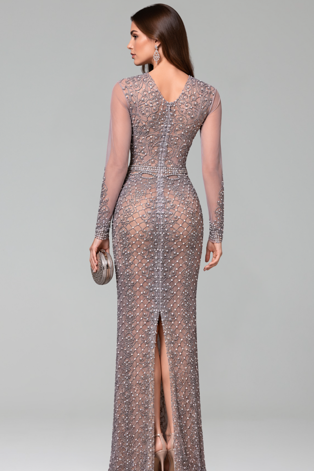 Embellished Illusion Gown - LAROSABRIDE