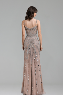 Corset Beaded Mermaid Prom Gown - LAROSABRIDE