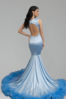 Beaded Bodice Evening Gown - LAROSABRIDE