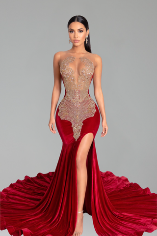 High Slit Beaded Mermaid-Larosabride