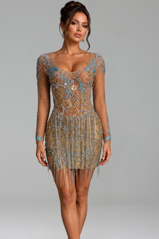 Geometric Crystal Fringe Mini - LAROSABRIDE